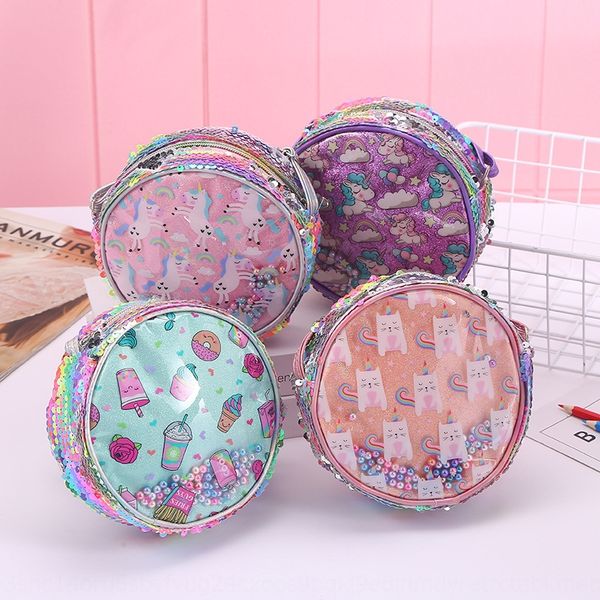 

round unicorn transparent pvc shoulder messenger bag doll doll cartoon cute children princess cute female bag