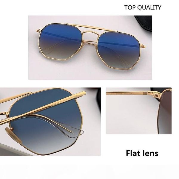 

2020 new men's sunglasses style metal hinges uv400 flash lens vintage square oculos de sol masculino 3648 with box c, White;black