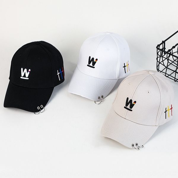 

korean w letter embroidery curved brim fashion fashion personalized casual men and women baseball cap embroidered baseball cap, Blue;gray