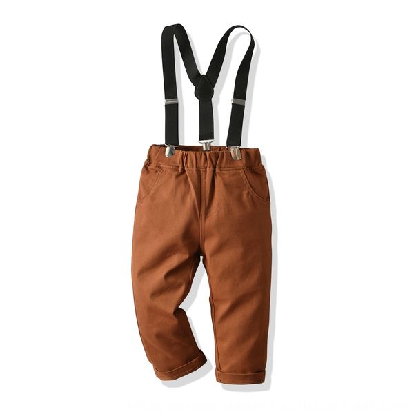 

2019 new boys' gentleman 2019 long johns new autumn belt pure cotton comb pants boys' casual autumn pants, Blue