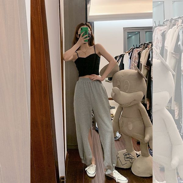 

2020 new chic black small camisole women's outer wear korean style all-match internet celebrity vest coat vest bottoming top, Camo