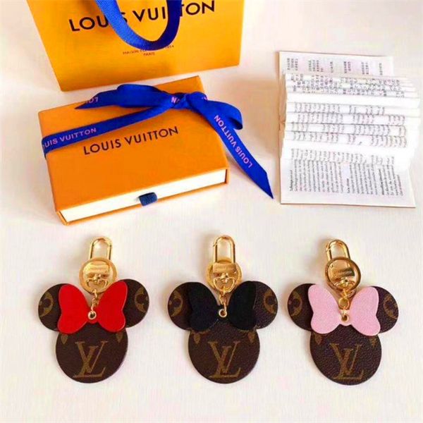

rat year designer luxury keychain purse pendant bags cars chains key rings for women gifts women mouse leather keychains with box, Silver