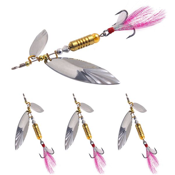 

5pcs/lot 6cm/6.7g bionic life like fishing lure set bass hard bait metal lure jigging sequin spoon spinner lures