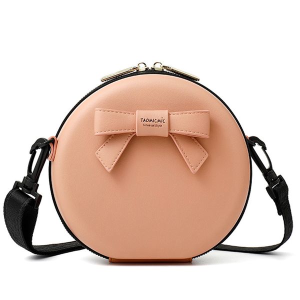 

симпатичные круговой дизайн малый мешок плеча женщин кожа женские crossbody сумка сумки женские кошелек женский круглый болса сумки