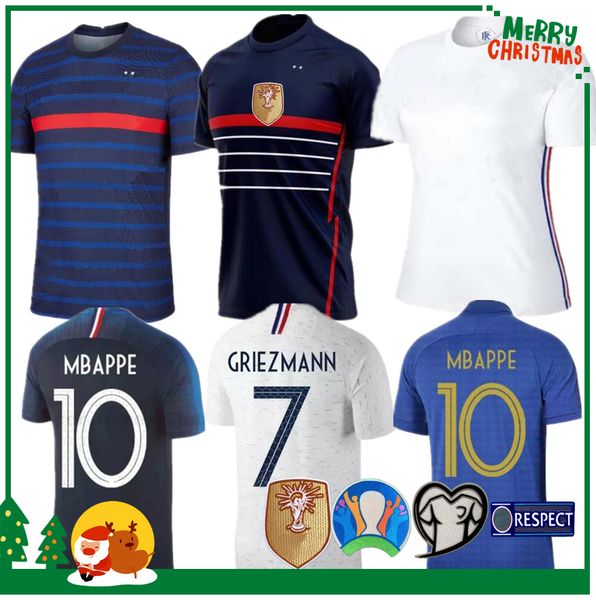 

2020 france mbappe griezmann pogba jerseys 2021 soccer jersey football shirts maillot de foot men + kids kit, Black;yellow