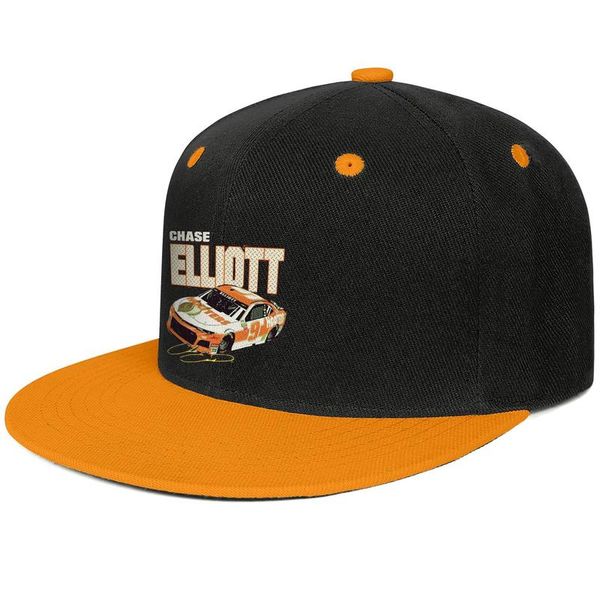 

chase elliott 2019 hooters orange наскар unisex flat брим baseball cap пользовательские молодежные trucker шляпы 9 # 9 логотип, Blue;gray