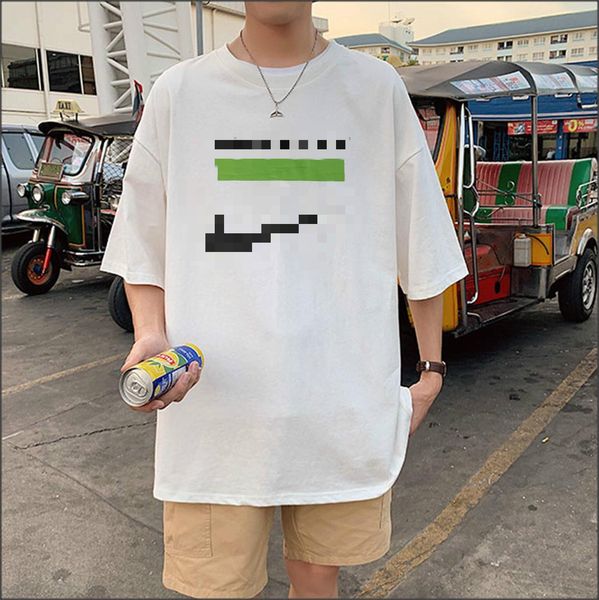 

new designer mens tshirt hip-hop classic cotton fabric printed version loose, comfortable, breathable and sweat-absorbent couple t-shirts, White