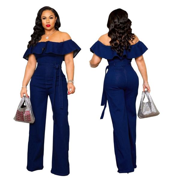 

women's jumpsuits & rompers solid denim playsuits and casual one piece overalls for women short sleeve clothes 2021, Black;white