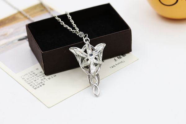 

the lord of the rings elves princess jewelry twilight star necklace fashion beautiful necklace ing, Golden;silver