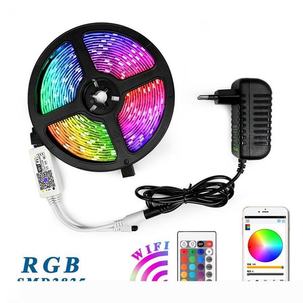 

водонепроницаемая rgb светодиодные полосы света 5m 10m 15m шнура сид dc12v гибкие светодиодные ленты светодиодные строки ленты праздник осве