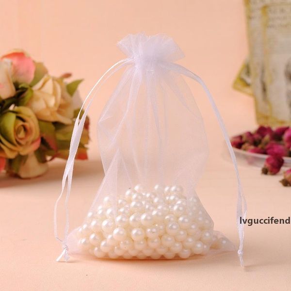 

100pcs 17x23cm transparent organza bags christmas halloween gift box packaging bags wedding happy birthday candy box gift