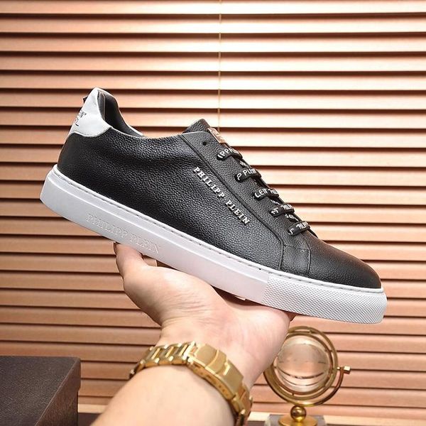 

mens shoes fashion flats platform lo -sneakers with laminated leather luxury design chaussures pour hommes male tennis styl