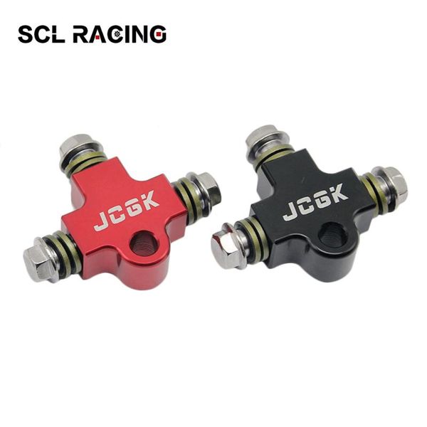 

alconstar moto hydraulic brake hose pipe three connector 3way adapter for motorcycle motorcross dirt bike atv brake system
