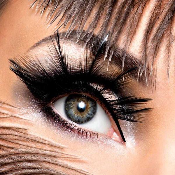 

1pair 5dmink hair false eyelashes handmade 25mm long cross eyelashes thick exaggerated makeup eyelash extension silk