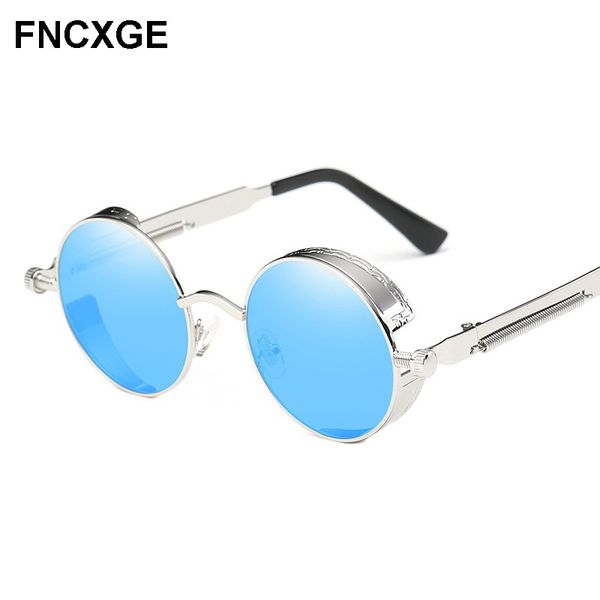 

2020 men sunglasses round sun glasses polarized vintage retro driving steampunk sun glasses eyewear men women fashion 0914, White;black