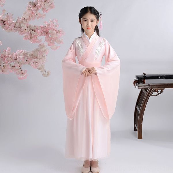 

hanfu girls' children's ancient costume ancient costume children's clothing fairy girls' clothing fragrant honey is as h, Black;red