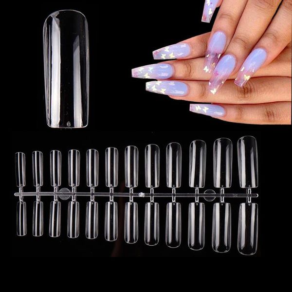 

nail art kits small false tip full stick short version manicure nails finger decor for home caring protection supply