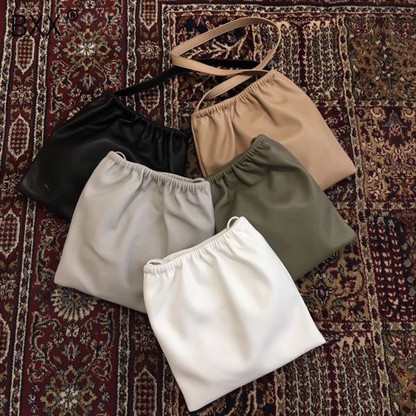 

bxx] женские одно плечо crossbody сумка все матча закрылков 2020 марка конструктора мягкая кожа pu пакет женский outwear сумка hg851