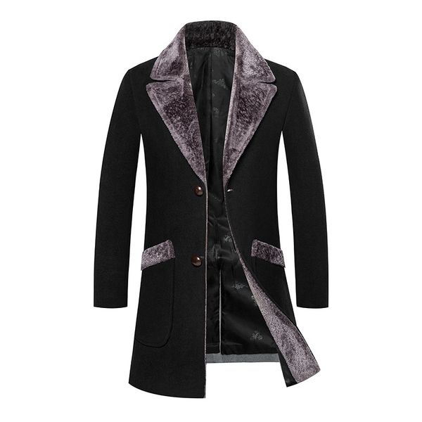 

men's trench coats 2021 arrival winter casual coat,men's jackets ,winter coat plus-size, Tan;black
