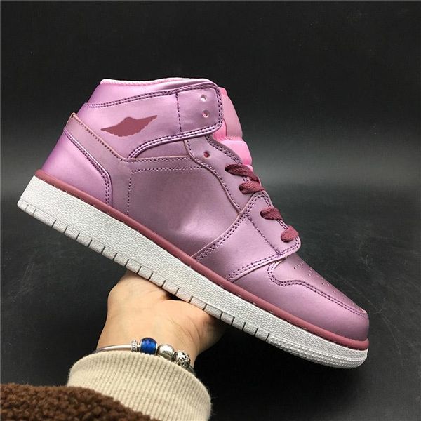 

2019 basketball shoes 1s new fashion designer steakers white cherry blossoms womens sports shoes 36-40