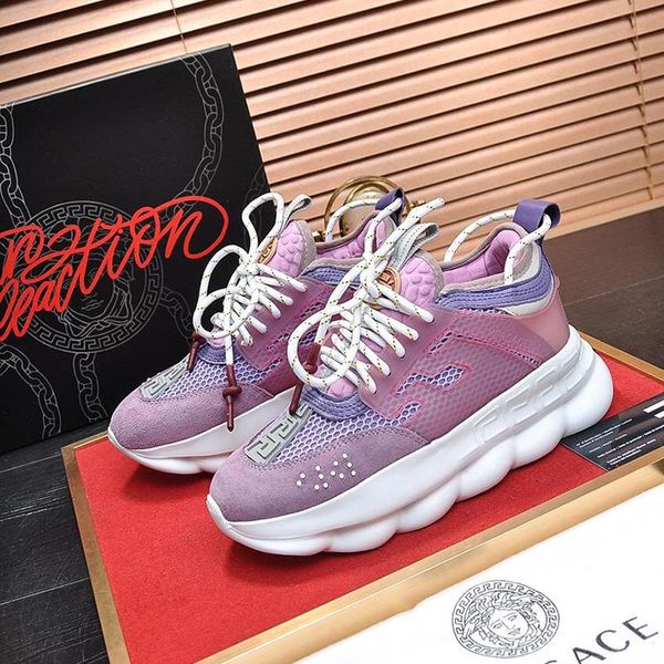 

luxury mens shoes scarpe da uomo comfortable running sports footwears low lace -up plus size casual men shoes chain reaction sneakers, Black