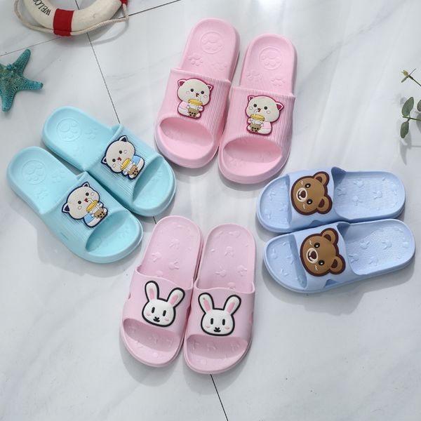 

2020 new cartoon anti-skid beach children' cute children children children' slippers slippers, Black;grey