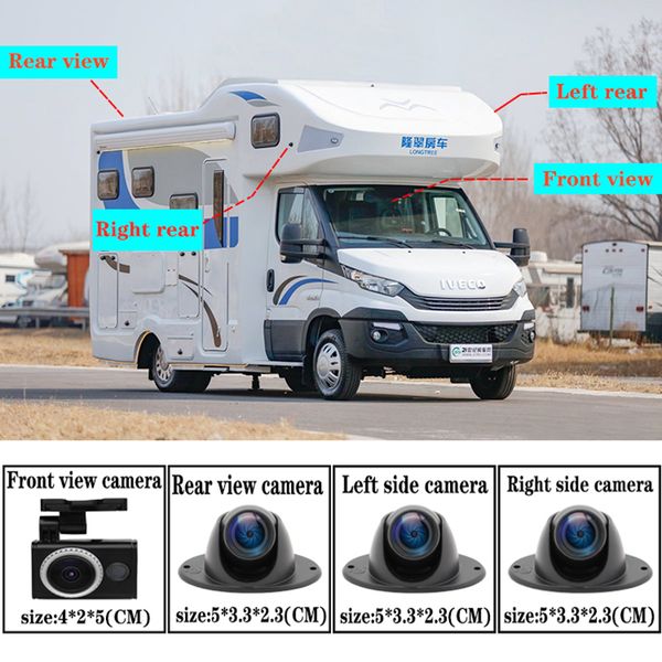 

4g rv remote car hard disk monitor 4 channel hd camera car dvr recorder rv monitor system