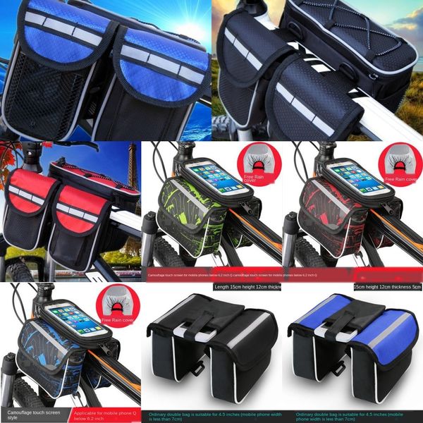 

increased capacity in front of the car packaging packaging mountain car riding standby tube self-made beam packing bag saddle bag