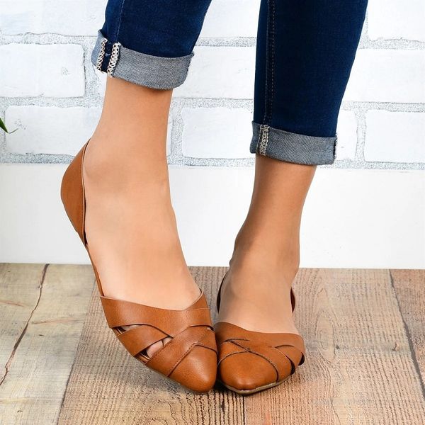 

spring summer women flats shoes slip on pointed toe ladies loafers pu leather vintage comfortable female shoes zapatos mujer, Black