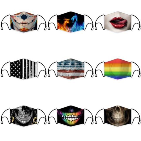 

fashion cotton face masks with breath valve pm2.5 mouth mask anti-dust reusable fabric mask in stock#530