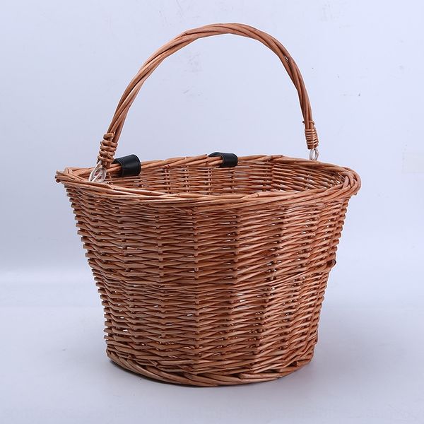 

with handle willow supermarket shopping rattan bicycle bicycle with handle willow supermarket shopping basket rattan basket, Silver