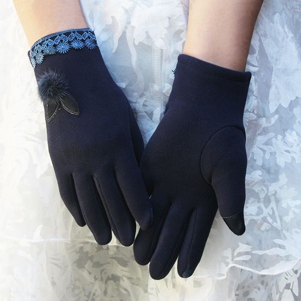 

thsq5 новые женская сезонный ветрозащитный случайный warm glovesgloves и glovestouch экрана самонагревающейся имитация кролика флис теплого