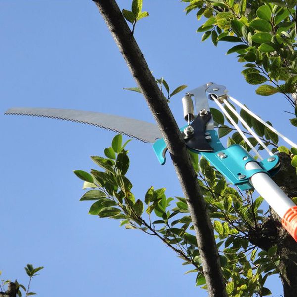 Kraflo ad alta quota 2 pinze per potatura a puleggia forbici cesoie per alberi cesoie da giardino rami taglierina sega con utensile da taglio per raccogliere frutti in corda senza asta