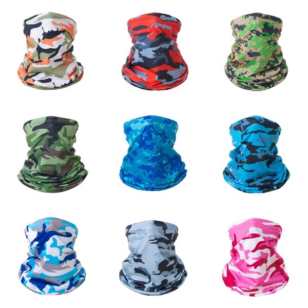

multicam scarf camouflage bandana tactical neck gaiter tube face shield sun head military army magic headband beanie wristband#696, Black