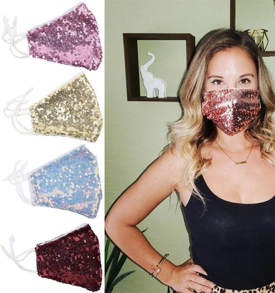 

новый роскошный bling bling блестки face mask summer дышащий солнцезащитный двухслойный велоспорт маски маски мода бесплатная доставка myawv