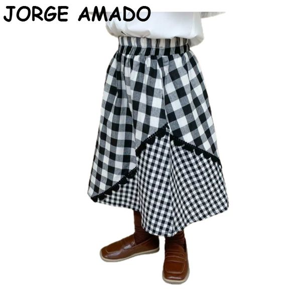 

girls skirt 2020 autumn new baby girl black white plaid fashion girls skirt s for kids children clothes e20276