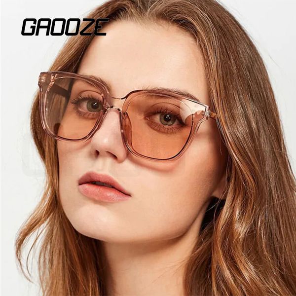 

gaooze women sunglasses luxury square sunglasses women's trending products 2020 big frame oversized glasses oculos lxd280, White;black