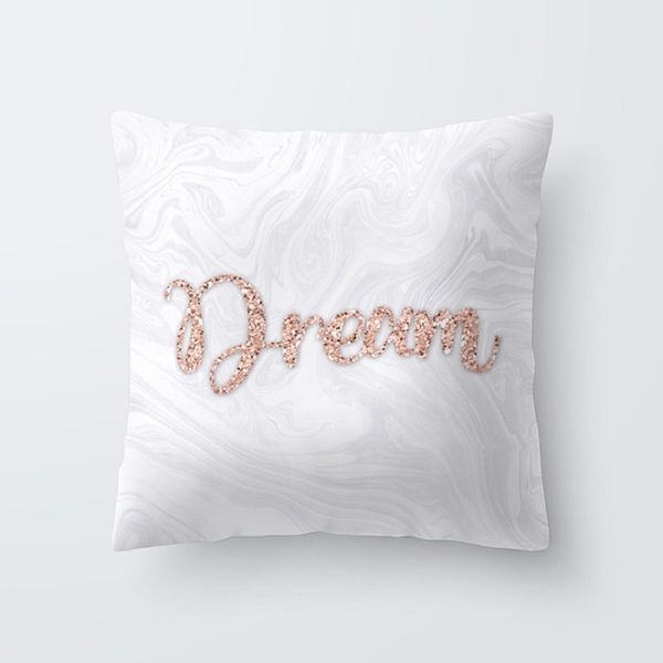 

pink color ins fashion pillow case flower geometric patterns sofa cushion pillow cover wrap living room car seat decoration
