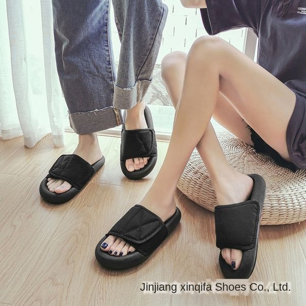

ocmcx summer couple hook loop sandals and slippers slippers kan ye's same coconut flip-flops men's and women's thick bottom f