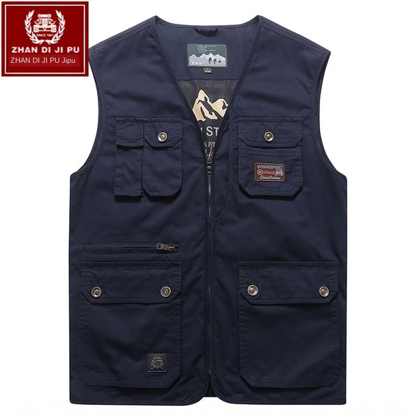 

случайные инструменты весной и осенью тонких мужской жилет большого размера фотографии жилет мульти-карман хлопка жилет пальто, Black;white