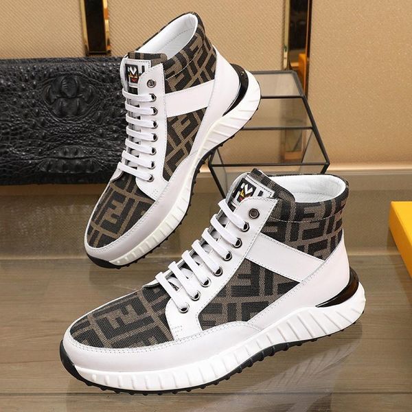 

fast delivery mens shoes fashion lightweight luxury sneakers high lace -up plus size casual men boots scarpe da uomo, Black