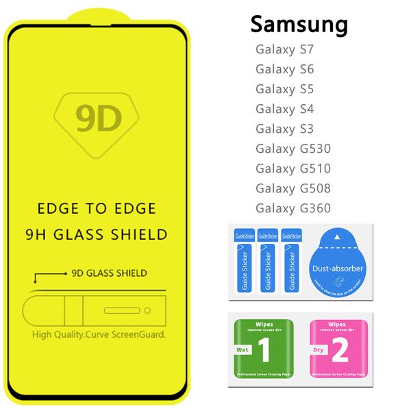 

for samsung galaxy s7 s6 s5 s4 s3 g530 g510 g508 g360 series tempered glass screen protector edge fully covered
