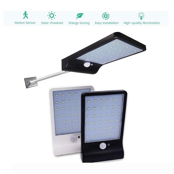 

алюминиевый полюс 36 led wireless solar lamp три режима открытый водонепроницаемый солнечный свет охранного освещения для дома уолл-стрит ya