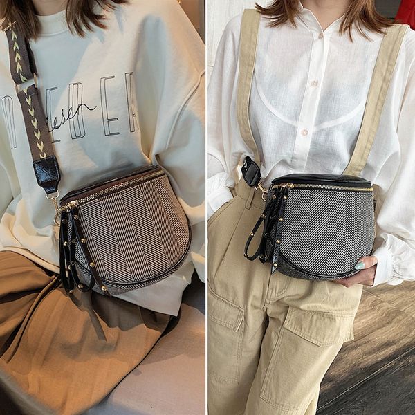

fashion women shoulder bags cotton zipper casual small crossbody bags for women 2020 winter new designer messenger bag ladies
