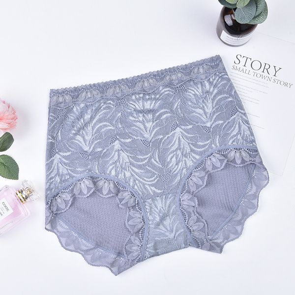 

women's panties large-size cotton underwear, lace, abdomen and hips, ladies briefs, graphene antibacterial, Black;pink
