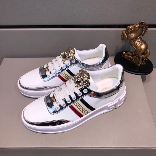 

2020-2019d summer new trend high-end brand printing letters men's lace-up casual shoes, fashion versatile comfortable sports shoes, siz