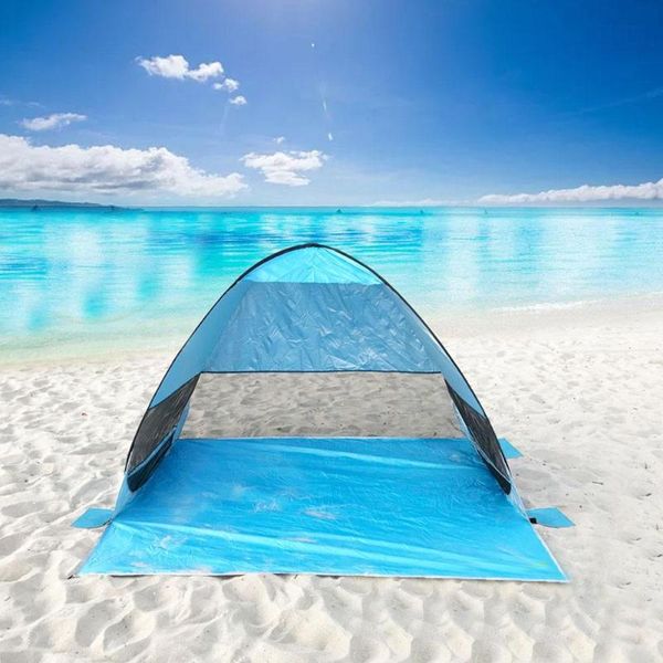 

upf 50+ up beach tent sun shelter beach shade portable tent with for outdoor activities traveling