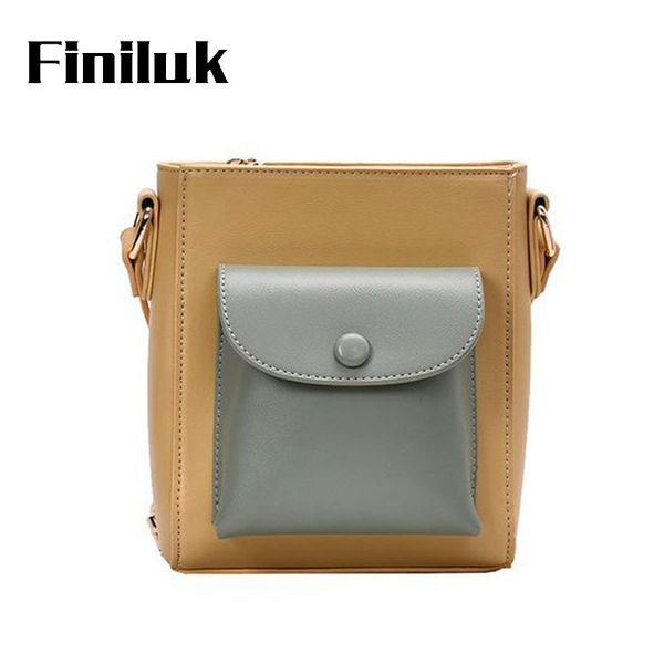 

finiluk square women's crossbody bag designer pu leather small bags for women bucket bags contrast color fashion biz142 pm49