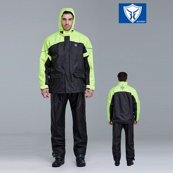 

8fvpm blue lion raincoat suit male split waterproof motorcycle riding motorcycle electric vehicle electric vehicle whole body raincoat, Red;brown