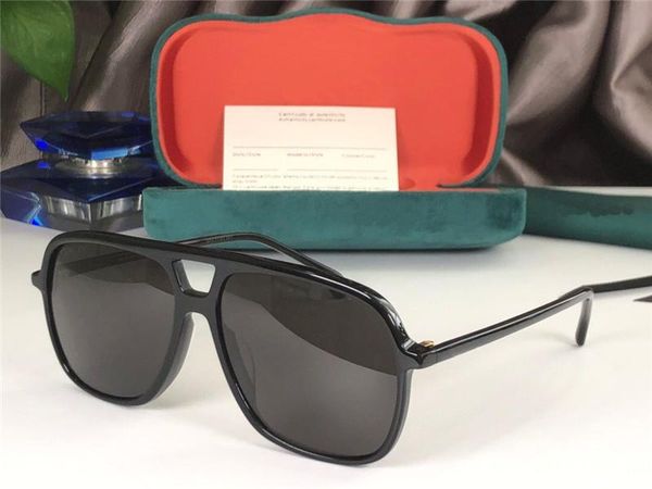 

the latest selling popular fashion design pilot sunglasses 0545 square frame anti-uv400 lens with original box, White;black